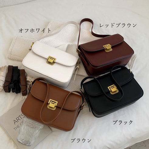 ミニスクエアショルダーバッグ コンパクト 小さめかばん フェイクレザー 斜めかけバッグ お出掛け 大人可愛い ハンドバッグ 肩掛けバッグ 通勤通学 合皮ポシェット 1XIUF-053