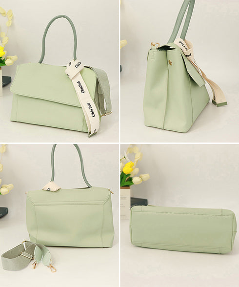 ワンハンドル トートバッグ 2WAY韓国 レディース おしゃれ PUレザーショルダーバッグ オフィスカジュアル 通勤 高見え肩掛けかばん大容量 大人女性上品bag 1XIUF-065