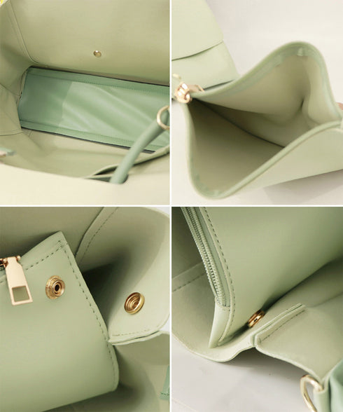 ワンハンドル トートバッグ 2WAY韓国 レディース おしゃれ PUレザーショルダーバッグ オフィスカジュアル 通勤 高見え肩掛けかばん大容量 大人女性上品bag 1XIUF-065