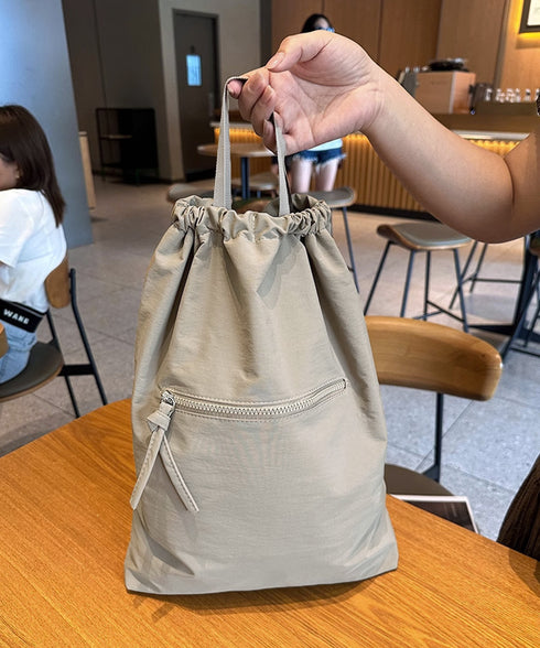 リュックサック ドローストリングリュック ナップザックレディース 大容量 巾着型バックパックカジュアル おしゃれデイパック ユニセックス 背負いかばん肩掛けバッグ 1XIUF-084