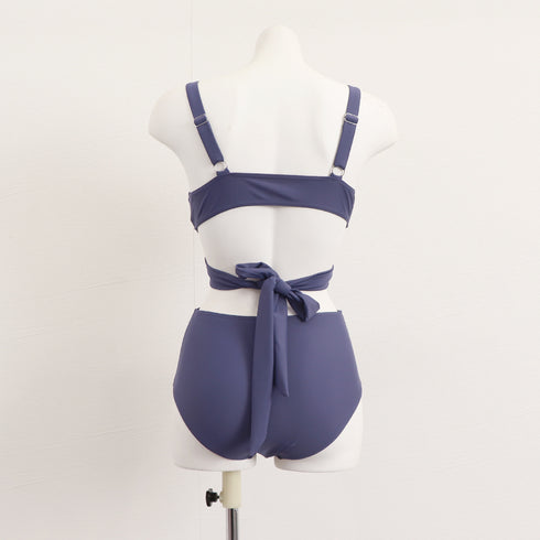 水着 モノキニ オールインワンワンピース フロントクロス セクシー水着 バックリボン 盛れる水着 ハイウエスト 大人女子 体型カバーママ水着 韓国風 ビーチウェア 1XUYUE-002