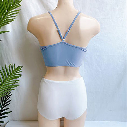レディースビキニ 水着2点セットセクシー 可愛い セパレート水着 クロスデザイン ハイウエスト ショーツ 韓国ファッション セクシー胸元 盛れるスイムウェア海水浴 1XUYUE-004