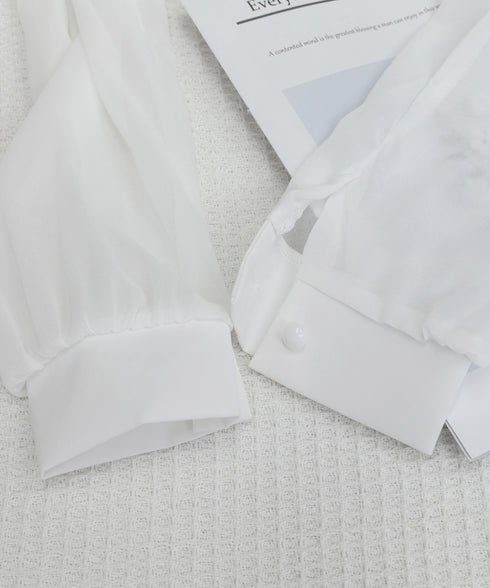 フリルリボンブラウス韓国風シャツブラウス レディース きれいめ 長袖シャツ 無地 オフィスカジュアル 通勤OL春服 フォーマルフェミニントップス 着やせ体型カバー 1YIQI-002