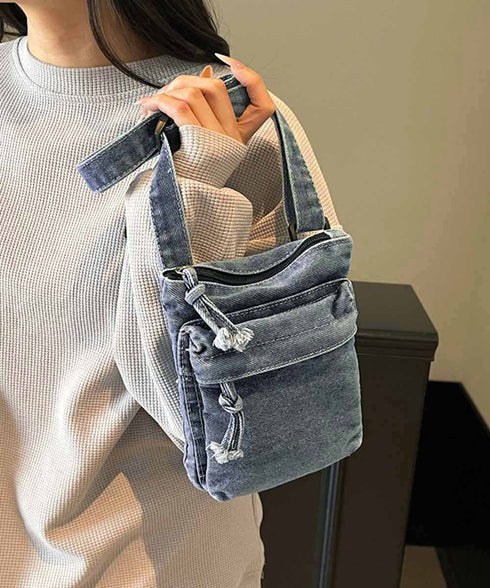 韓国風デニム ミニショルダーバッグ可愛い ミニバッグレディース デニムバッグウォッシュ加工 ショルダーバッグヴィンテージ風 カジュアル 斜め掛けバッグ サブバッグ 21BAOBAO-034