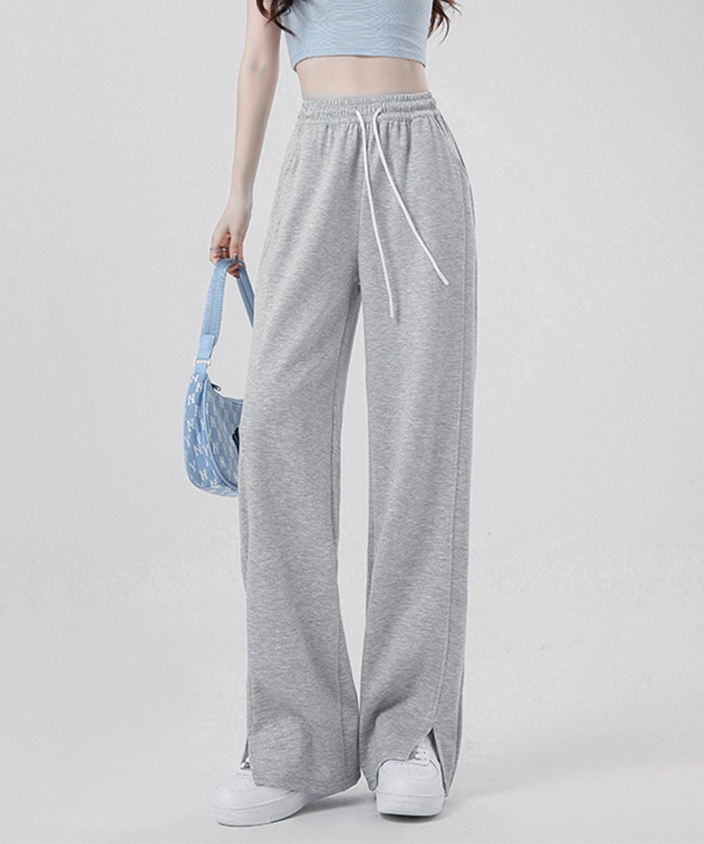 スウエットパンツレディース ロングパンツ グレー