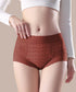 ショーツレディース レースショーツ透け感 スタンダードショーツ食い込まない ヒップアップ美尻 ハイウエストスカラップショーツストレッチ ノンストレスインナー通気性 21NEIKU-006