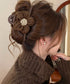 ヘアクリップレディース 花バンスクリップ ヘアアクセサリー 大ぶり まとめ髪 マットバンスクリップ お洒落 かわいい オルチャン しっかり留まる 韓国ファッション 21SHIPIN-092