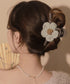 ヘアクリップレディース 花バンスクリップ ヘアアクセサリー 大ぶり まとめ髪 マットバンスクリップ お洒落 かわいい オルチャン しっかり留まる 韓国ファッション 21SHIPIN-092