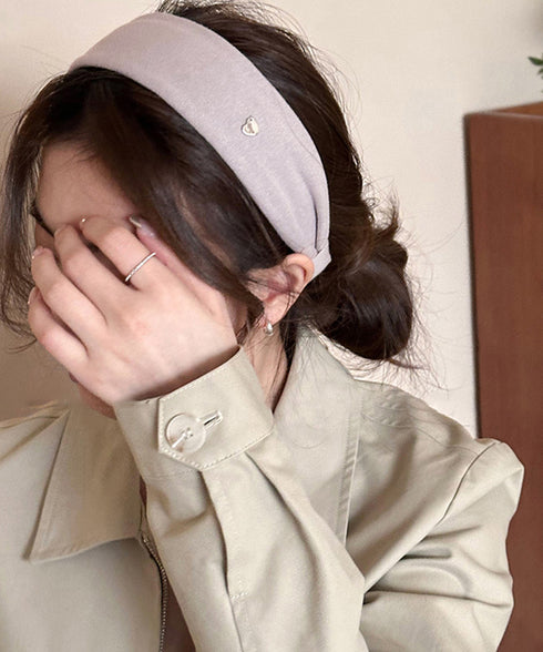 ワイドカチューシャ シンプル 大人可愛い ヘアバンドレディース 韓国風ヘアアクセサリー無地 ワンポイント ガーリーアクセ 抜け感ヘアスタイル ヘアアレンジアイテム 21SHIPIN-127