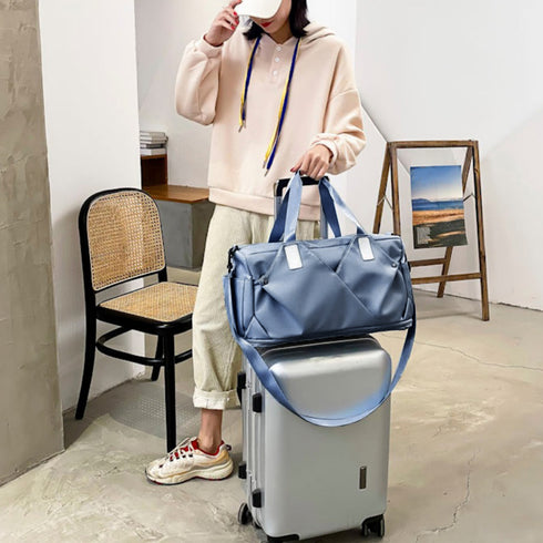 ボストンバッグレディース大容量旅行カバン キャリーオンバッグ 男女兼用 トラベルバッグ 出張合宿 シューズ収納 スポーツ鞄 機内持ち込み 1泊2泊 3wayバッグ 21BAOBAO-014