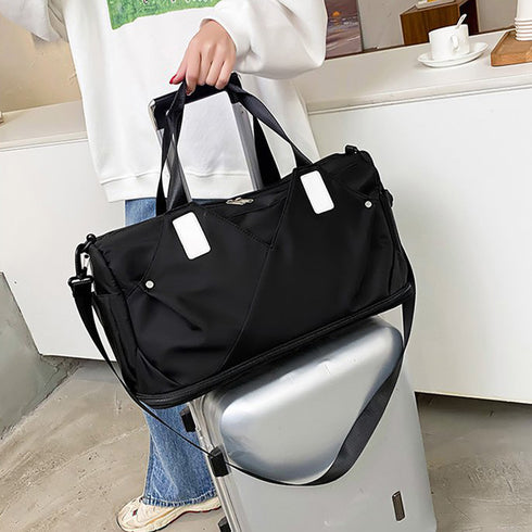 ボストンバッグレディース大容量旅行カバン キャリーオンバッグ 男女兼用 トラベルバッグ 出張合宿 シューズ収納 スポーツ鞄 機内持ち込み 1泊2泊 3wayバッグ 21BAOBAO-014