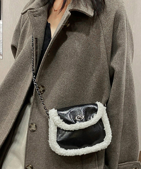 ミニショルダーバッグ チェーンショルダー PUレザーショルダーバッグ レディース 斜めがけ 肩掛けバッグ 可愛い2wayバッグ 秋冬 小さめモコモコバッグ 韓国風 21BAOBAO-022