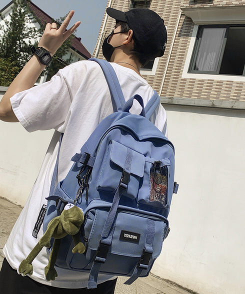 リュックサック男女兼用バックパック大容量 おしゃれディバッグ ユニセックス a4 マザーズリュック カジュアル 通勤通学バッグ旅行遠足 学生かばんアウトドア韓国風 21BAOBAO-025