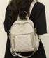 ステッチリュック2wayミニリュック人気 リュックサックレディース おしゃれ サイドポケット カジュアルナイロンかばん韓国風通学通勤バッグ 肩掛け鞄 バックパック 21BAOBAO-027