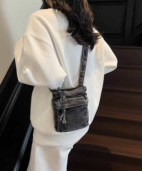 韓国風デニム ミニショルダーバッグ可愛い ミニバッグレディース デニムバッグウォッシュ加工 ショルダーバッグヴィンテージ風 カジュアル 斜め掛けバッグ サブバッグ 21BAOBAO-034