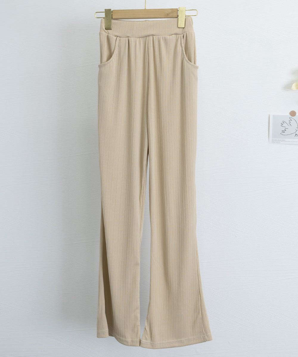 セミフレアパンツレディース ロングパンツ