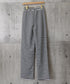 リラックスボーダーパンツウエスト紐韓国風 ウエストゴムパンツ イージーパンツ ストレッチストレートパンツ カジュアルパンツ シンプルセミワイドパンツ ロングパンツ 21KUZI-023