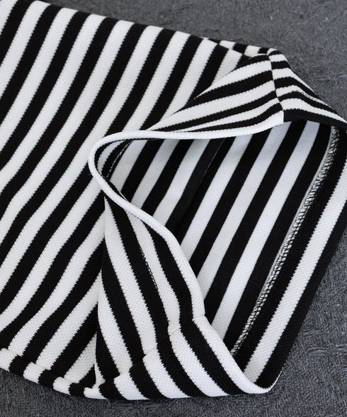 リラックスボーダーパンツウエスト紐韓国風 ウエストゴムパンツ イージーパンツ ストレッチストレートパンツ カジュアルパンツ シンプルセミワイドパンツ ロングパンツ 21KUZI-023