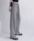 リラックスボーダーパンツウエスト紐韓国風 ウエストゴムパンツ イージーパンツ ストレッチストレートパンツ カジュアルパンツ シンプルセミワイドパンツ ロングパンツ 21KUZI-023