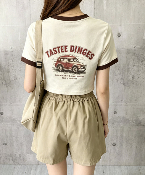 ハイウエストショートパンツ 美脚見え無地 レディースきれいめショートパンツ ウエストゴム 楽ちんパンツ 夏コーデ 大人カジュアル 韓国ファッショントレンドボトムス 21KUZI-025