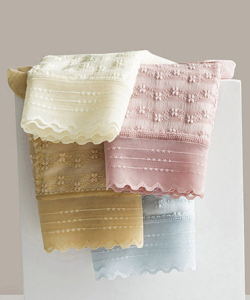 ショーツレディース レースショーツ透け感 スタンダードショーツ食い込まない ヒップアップ美尻 ハイウエストスカラップショーツストレッチ ノンストレスインナー通気性 21NEIKU-006