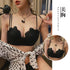 ブラジャーショーツセットレディース ブラ ブラジャー 3/4カップ 花柄刺しゅう レースランジェリーセット 可愛い 盛りブラ 韓国風 美胸ワイヤレスブラ 痛くない 21NEIYI-030