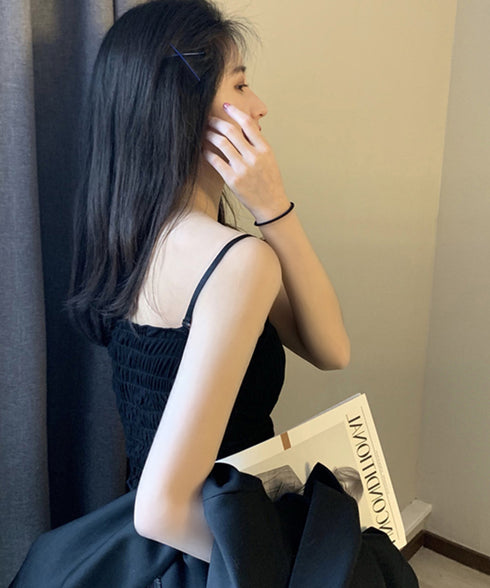 チューブトップカップ付きインナーおしゃれ オフショルダートップス フリル シャーリング クロップド丈インナー ブラキャミ ストレッチ 韓国ファッション ベアトップ 21SHANGYI-001