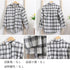 チェック柄 シャツブラウス レディース カーディガン 前開き 着やせ トップス 重ね着 大人カジュアル ポケット付き ライトアウター レトロ 通勤 体型カバー 21SHANGYI-028