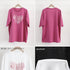 半袖Tシャツレディース 夏 ロゴ 韓国風 クルーネック tシャツ 半袖 ゆったり プルオーバー 夏トップス 体型カバー 配色ビッグTシャツ ハート ロゴプリント 21SHANGYI-069