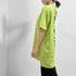プリントTシャツ チュニックロンt 半袖 バックプリントTシャツ レディース オーバーサイズ カットソー オルチャン 韓国風 ロングtシャツ ビッグシルエット 白 21SHANGYI-070