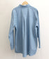 ビッグデニムシャツレディース重ね着お洒落 レイヤードビッグシャツ ゆったり カジュアルロングシャツ 体型カバー春秋トップス レトロ デニムチュニック 袖ボリューム 21SHANGYI-077