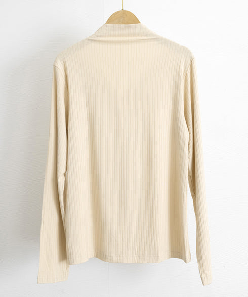 レースカットソー切り替えインナートップス 花柄レーストップス レイヤードトップスレディース ストレッチシアー リブトップス シースルー透け薄手肌着 重ね着シャツ 21SHANGYI-084