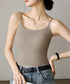 カップ付きキャミソール 韓国風ブラトップ Uネックキャミソール シームレスキャミレディース ノンワイヤー ベーシック肌着 涼やか 薄手 ブラ一体型インナーウェア夏 21SHANGYI-089