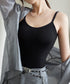カップ付きキャミソール 韓国風ブラトップ レディースキャミUネック ベーシック肌着 大人可愛い薄手インナーウェア 柔らかい 美胸ブラトップ 快適レイヤードトップス 21SHANGYI-091