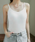 カップ付きキャミソール 韓国風ブラトップ レディースキャミUネック ベーシック肌着 大人可愛い薄手インナーウェア 柔らかい 美胸ブラトップ 快適レイヤードトップス 21SHANGYI-091
