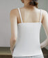 カップ付きキャミソール 韓国風ブラトップ レディースキャミUネック ベーシック肌着 大人可愛い薄手インナーウェア 柔らかい 美胸ブラトップ 快適レイヤードトップス 21SHANGYI-091