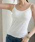 カップ付きキャミソール 韓国風ブラトップ レディースキャミUネック ベーシック肌着 大人可愛い薄手インナーウェア 柔らかい 美胸ブラトップ 快適レイヤードトップス 21SHANGYI-091