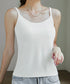 カップ付きキャミソール 韓国風ブラトップ レディースキャミUネック ベーシック肌着 大人可愛い薄手インナーウェア 柔らかい 美胸ブラトップ 快適レイヤードトップス 21SHANGYI-091