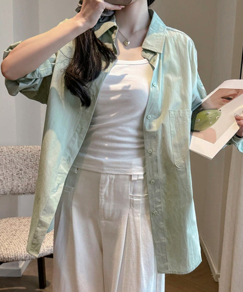 シャツレディースオーバーサイズ長袖シャツ シンプルシャツ全9色 オフィスカジュアル ベーシックシャツ 重ね着 無地トップスチュニック羽織り 体型カバー 春夏秋 服 21SHANGYI-092