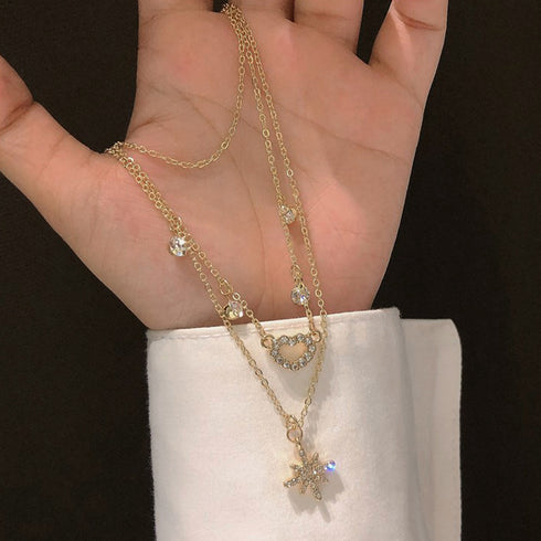 3連チェーンネックレス 華奢 大人上品 春夏 夏 シンプル トレンド プチプラ アクセサリー ゴールド 首飾り カジュアル ジュエリー キラキラ チョーカー 21SHIPIN-011