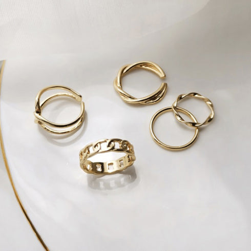 マルチデザイン リングセット レディース 指輪 重ね付け アクセサリー 韓国風 シルバー シンプル 大人かわいい ギフト ボリューム ゴールド プチプラ 20代 21SHIPIN-019