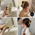パールバンスクリップ 大人可愛い 新作 ヘアクリップ ゴールド 簡単髪留め ゴージャス ヘアアクセサリー 髪飾り 春夏 大人上品 韓国風 雑貨 20代 30代 21SHIPIN-039