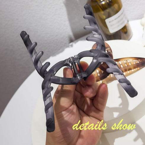 樹脂ヘアクリップ 大人っぽい まとめ髪 バンスクリップ レディース 髪留め かわいい ヘアアクセサリー 大きめ シンプル プレゼント オフィスカジュアル 雑貨 21SHIPIN-040