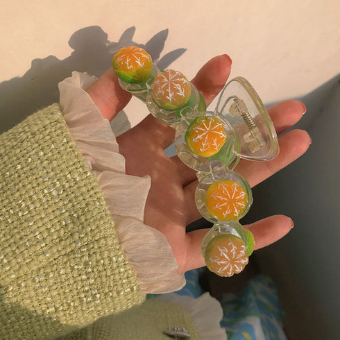 樹脂ヘアクリップ大人っぽいまとめ髪お洒落 花 バンスクリップ 大きめ 髪留め 大人女性 ヘアアクセサリー 人気プレゼント オフィス雑貨 オルチャン ヘアアクセ 春 21SHIPIN-054