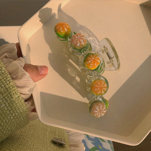 樹脂ヘアクリップ大人っぽいまとめ髪お洒落 花 バンスクリップ 大きめ 髪留め 大人女性 ヘアアクセサリー 人気プレゼント オフィス雑貨 オルチャン ヘアアクセ 春 21SHIPIN-054