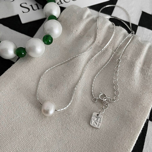 フェイクパールネックレスレディース 上品 チェーンネックレス 女性 アクセサリー 韓国風 首飾り 大人カジュアル ジュエリー シルバー 小粒パール パーティー 21SHIPIN-062