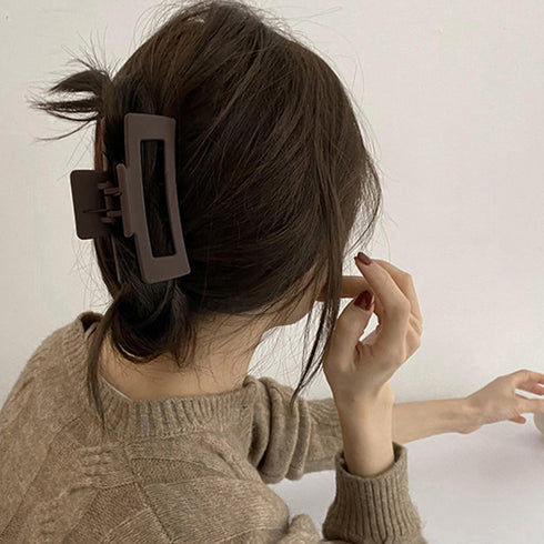 樹脂ヘアクリップレディースまとめ髪可愛い バンスクリップ 大人っぽい 髪留め シンプル ヘアアクセサリー 大きめ 誕生日プレゼント オフィスカジュアル 雑貨 春夏 21SHIPIN-064