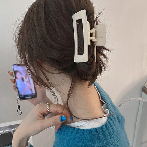 樹脂ヘアクリップレディースまとめ髪可愛い バンスクリップ 大人っぽい 髪留め シンプル ヘアアクセサリー 大きめ 誕生日プレゼント オフィスカジュアル 雑貨 春夏 21SHIPIN-064