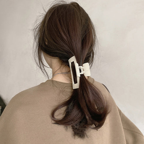 樹脂ヘアクリップレディースまとめ髪可愛い バンスクリップ 大人っぽい 髪留め シンプル ヘアアクセサリー 大きめ 誕生日プレゼント オフィスカジュアル 雑貨 春夏 21SHIPIN-064