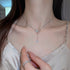 蝶々チェーンネックレスレディース可愛い アクセサリー 細めチェーン フェイクパール 首飾り 大人上品 人気プレゼント ギフト 春アクセ きれいめ 韓国ファション 21SHIPIN-069